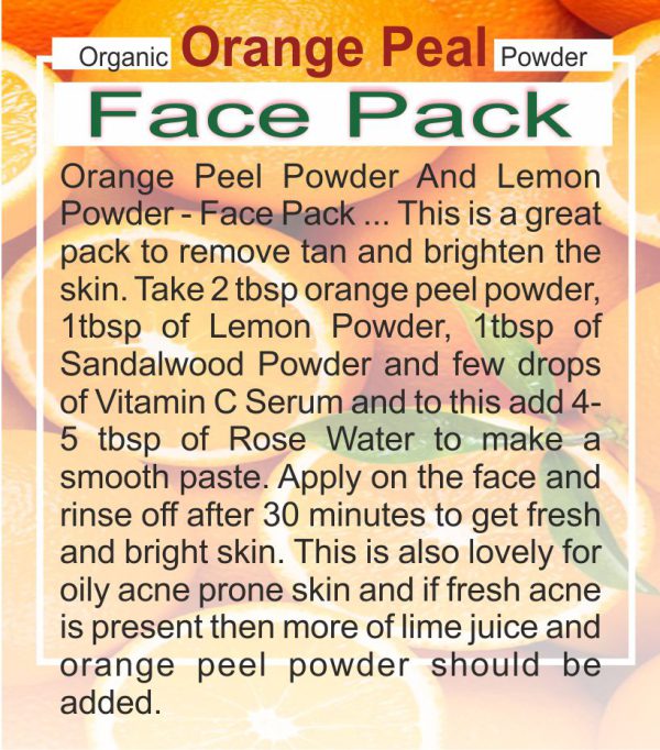 100% Natural Organic Orange Peel Powder | 100gram - Image 5