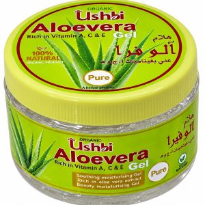 Ushbi Natural Aloevera Gel with Genuine Silver Leaf_ 200g